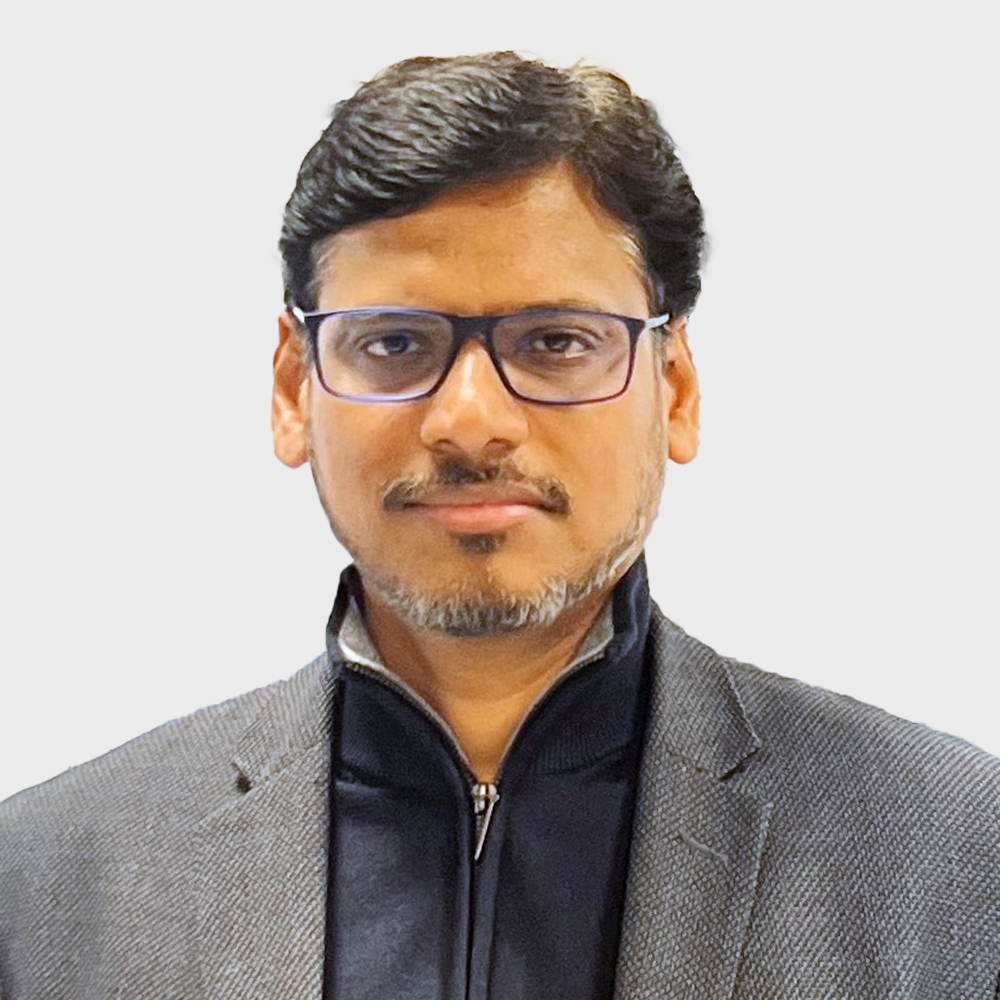 Satish Kannan, EVP and Chief People Officer for EMEA & APAC at Bounteous x Accolite seen posing for a photo